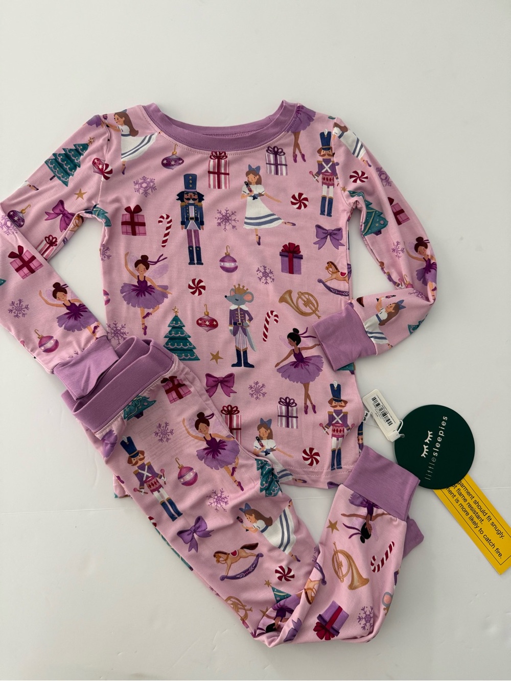 Little Sleepies Nutcracker Ballet Two-Piece Long Sleeve & Pants Pajama Set